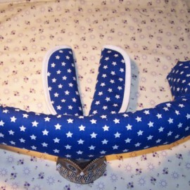 Bumper bar cover & shoulder pads, Stars blue /white