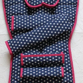 Set for  "Bugaboo" , Stars  print on the blue