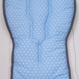 Seat liner for  "Bugaboo" , stars blue / stars gray