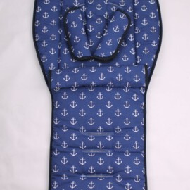 Set for  "Emmaljunga", anchors print blue