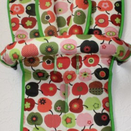Set for  "Bugaboo" , Apples green print