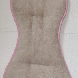 Seat liner for  "Babyzen YoYo" ,  Terry gray/pink