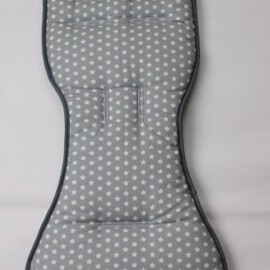 Seat liner for  "Babyzen YoYo" ,  Stars print on a gray