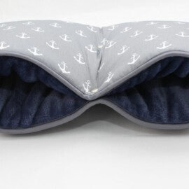 Stroller muff ,  anchors gray print
