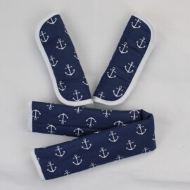 Bumper bar cover & shoulder pads ,anchors on a blue