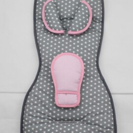 Set for infant car seats  ,Stars gray +Terry gray