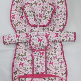 Set for  "Joie" , Butterfly print purple /pink/grey