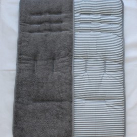2 x Seat liners  for  "Mountain Duet" , Gray Stripes 5mm