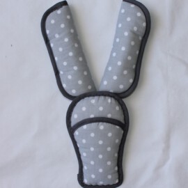 Shoulder pads & crotch cover, Dots print gray