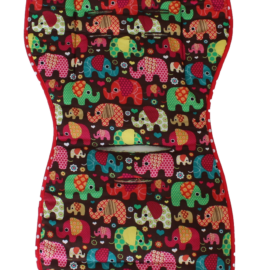 Seat liner for  "Joie" , Elephants on a brown /Terry green