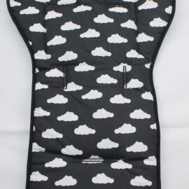 Stroller liner  for  "Mountain" ,clouds black print