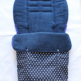 Buggy footmuff for "Joie " , dark blue stars