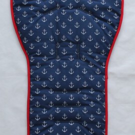 Liner for  "Emmaljunga", anchors print  blue/red