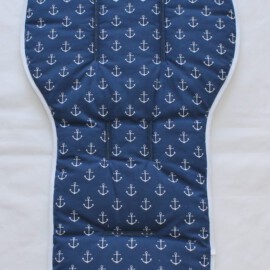 Seat liner  for  "Joolz " , anchors print blue