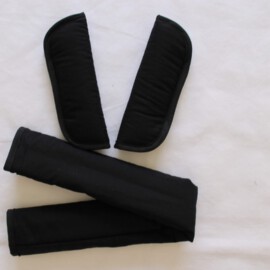 Bumper bar cover & shoulder pads ,plain black