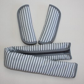 Bumper bar cover & shoulder pads ,Gray Stripes 5mm