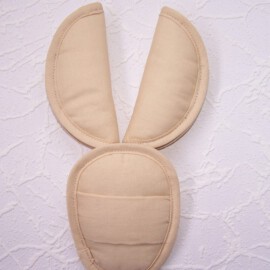 Shoulder pads & crotch cover ,belt pads,strap covers,plain beige
