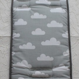 Seat liner  for  "Hartan"  or  "Teutonia", clouds on a gray