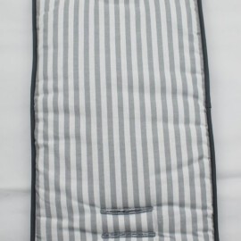 Seat liner  for  "Hartan"  or  "Teutonia", stripes gray and white