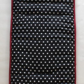 Seat liner  for  "Hartan"  or  "Teutonia", stars on a black