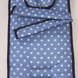 Set for  "Hartan"  or  "Teutonia" , stars print on a gray