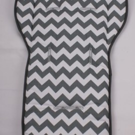 Stroller liner  for  "Mountain" ,zigzag print gray/white