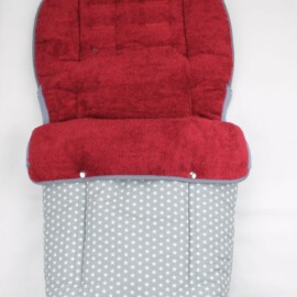 Buggy footmuff for “Hartan ” or “Teutonia”  stars on a gray