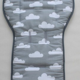 Stroller liner  for  "Mountain" ,clouds gray print