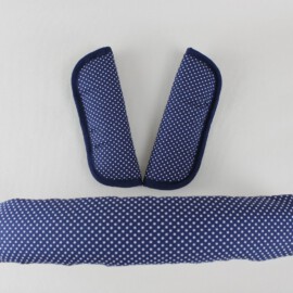 Bumper bar cover & shoulder pads ,dots blue