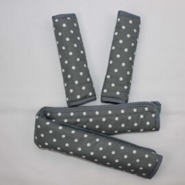 Bumper bar cover & shoulder pads , dots print on a gray