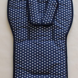Stroller liner & stroller shoulder pads for  "Joolz " , stars on a blue