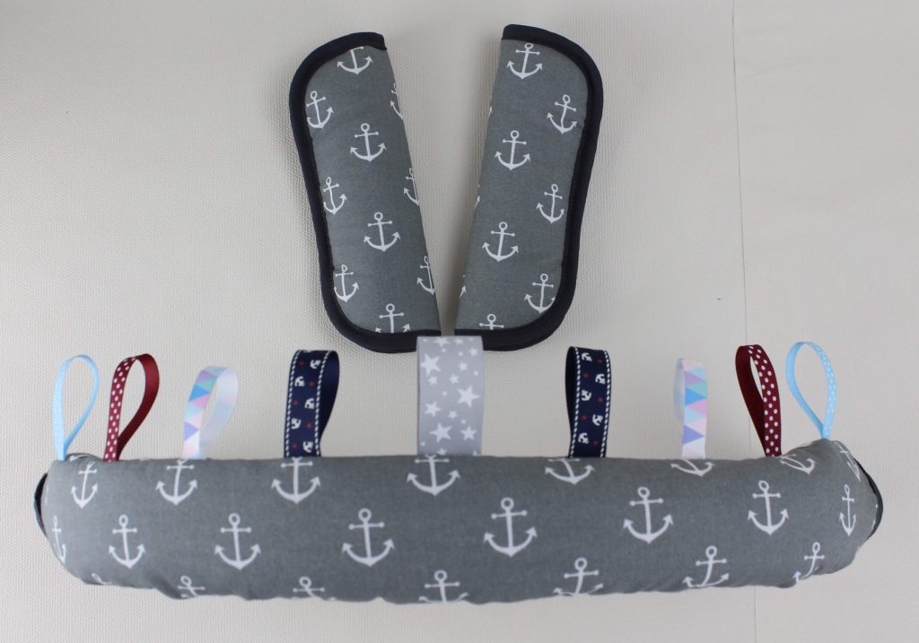 Bumper bar cover and shoulder pads,anchors on a gray