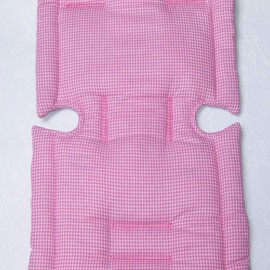 Seat liner for  "MacLaren" , cotton fabric ” gingham check pink"