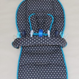 Set for Joie litetrax 4 ,Stars print on a dark gray / clouds on a black