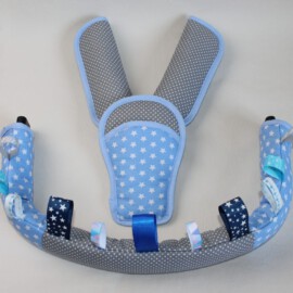 Bumper bar cover ,shoulder pads and crotch cover,dots ,stars print
