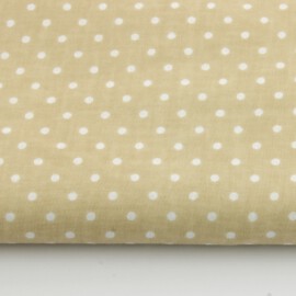 Cotton Polka Dots 2mm  beige (  light )