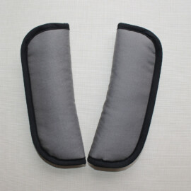 Stroller harness shoulder pads ,plain gray /black