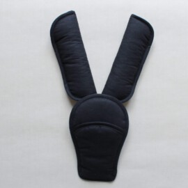 Shoulder pads & crotch cover, black