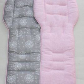Two stroller liners for double strollers ,” Dandelion on a Grey “