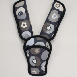 Shoulder pads & crotch cover, Apples on a gray