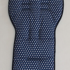 Seat liner  for  "Joolz " , stars print on a  blue