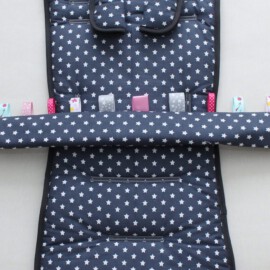 Set for  "Baby Jogger " , Stars  print dark gray