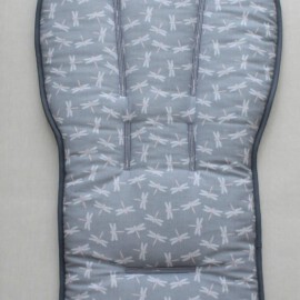 Seat liner for  "Joolz" , “dragonflies on a gray”