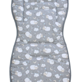 Seat liner for  "Joie" , Sheep on a gray/blue