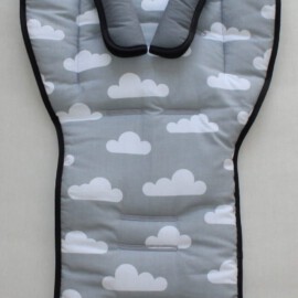 Set for  "Emmaljunga",Clouds print  on a gray