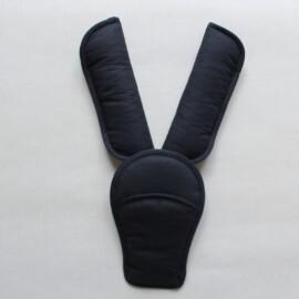 Shoulder pads & crotch cover, plain black