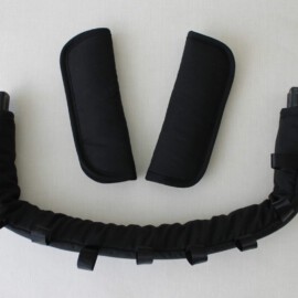 Bumper bar cover & shoulder pads , black