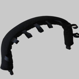 Bumper bar cover with tags ,black