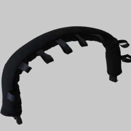 Bumper bar cover with tags ,black