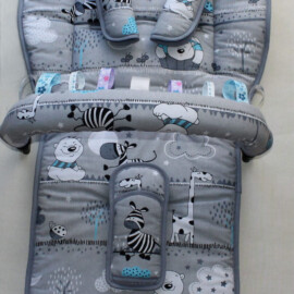Set for  "Joie" ,animals on a gray background